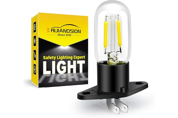 Ruiandsion Micro-ondes Ampoule Z187 Base 240V 2A 25W LED Micro-ondes Lampe Ampoule pour Four à Micro-Ondes Universelle Poire Lampe, Blanc