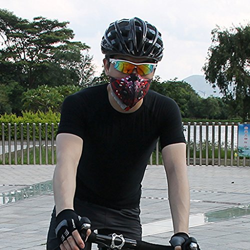 Unisex Herren Damen Gesicht Mund Maske Gesichtsmaske Mundschutzmaske Staubschutz für Radfahren Fahrrad Motorrad Bike Sport - 6
