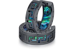 Wikinger Ohrringe Herren 925 Sterling Silber Nordische Wikinger Ohrringe Creolen Viking Rune Ohrschmuck Schmuck Weihnachts Geschenke für Damen Herren