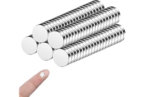 KERATOBLEEM 100 PCS | 6 x 2 mm Imanes Neodimio,Imán Pequeño,Imanes Nevera para Bricolaje Manualidades Oficina Pinboard, Pizarra Magnética, Frigorífico, Iman de Notas