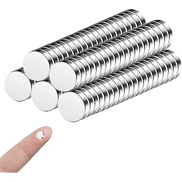 50 Pièces Aimant Puissant 12X1.5Mm Aimant Neodyme Mini Magnet Frigo