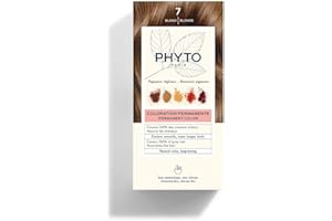 Phyto Paris - Coloration Cheveux Permanente 7 Blond - Couleur Cheveux Blond Intense, Naturelle et Lumineuse - Coloration Sans Ammoniaque Enrichie en Pigments Végétaux - Kit Complet à Usage Unique