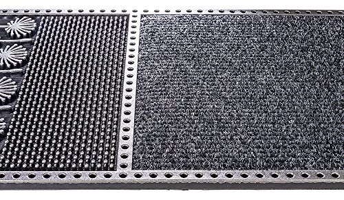 PUR|CenterClean schmale Design Fussmatte für Innen und Aussen in anthrazit metallic ca. 75 x 25 cm - 4