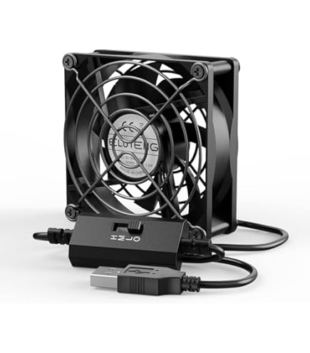 Fosi Audio AC Infinity AIRCOM T8, Quiet Cooling Blower Fan System