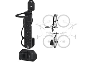 Optio Cycle Rotatable Bike Wall Mount – Wall Mounted Bike Rack for Road, Mountain & E-Bikes | Space-Saving Bike Hanger with Rear Wheel Holder | Sturdy Bike Storage Rack for Garage & Home