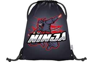 Baagl Sac de sport pour filles, sac à chaussures imperméable pour enfants, écoles et jardins d'enfants Sac de sport à cordon pour garçons, sac à dos à cordon