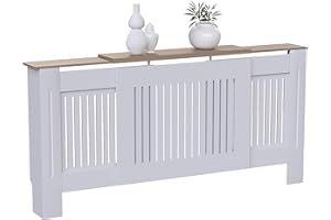 Vida Designs Arlington Cache-radiateur (Blanc, réglable) pour entrée, Salon, Maison