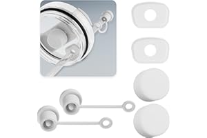 NEEPANDA Nearockle zestaw 3 silikonowych stoperów, odporne na wycieki, pokrywki pasują do Stanley Tumbler 2.0, wersja 30oz, 40 oz, akcesoria do kubków (kolor biały)