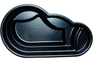 Giardini d'Acqua Laghetto da Giardino Nero MOD Vico Lt 300 Stagno Preformato Nero Vasca Piante Pesci Koi DIY