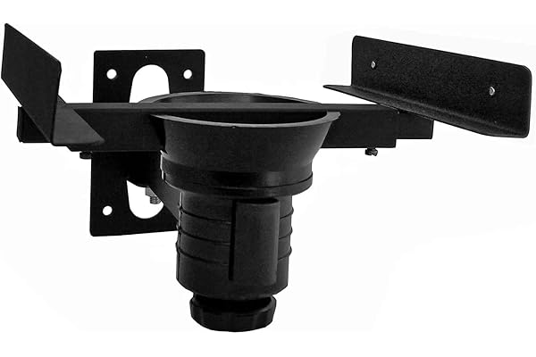Audiovan Adjustable Speaker Wall Mount Bracket with Swivel 6 x 9 Inches Pair (2 Bracket) (Speaker Wall Mount 6 x 9 Inches, Black)