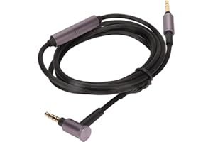 Replacement Audio Upgrade Cable, 3.5 mm to 3.5 mm Headphone Cable with Microphone for WH-1000XM4/XM3/XM2 MDR-1A, for Hesh 3/2 etc