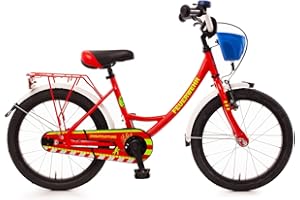 Bachtenkirch Kinderfahrrad 18'' Feuerwehr rot-gelb RH 31 cm