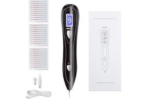 CHRERNA Muttermal Entfernen Stift, Warzen Entfernen mit 9 Stärke Sicher und LCD-Bildschirm Plasma Pen für Gesicht und Körper（Warzen, Muttermale, Nävus, Altersflecken)