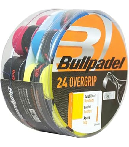 Overgrip Bullpadel GB-1200 - Pack De 3, Absorption Transpiration, Confortable Pour Padel/Tennis