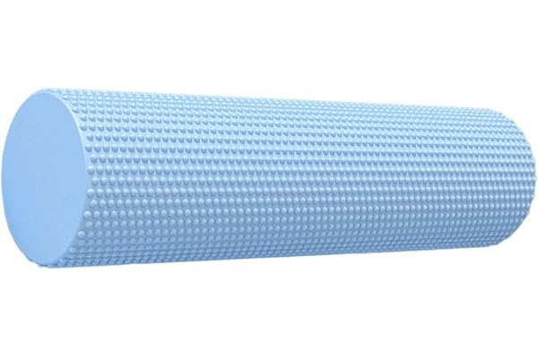 EVA Foam Roller, Soft Density Muscle Massage Roller För Nybörjaryoga | EVA Foam Roller, 45x10 Cm, Mjuk Densitet 35° Shore, Lättvikt 160g, Hållbar Solid Konstruktion, Idealisk För Nybörjare