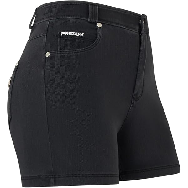 Shorts Push Up Freddy WR.UP - Vita Media Skinny In Jersey Drill Eco, Bianco Taglia Small - Foto 6