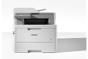 Brother MFC-L8340CDW Professionelles und kompaktes 4-in-1 Farb-LED-Multifunktionsgerät (Drucker, Scanner, Kopierer, Fax, 30 Seiten/Min.) weiß/grau