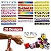 Produktbild Schnapparmband, 52er-Pack Slap-Armband mit 26 Design, Klatscharmband mit Bunten Herzen, Emoji, Peace, Animal Prints, Party-Spielzeug, Mitgebsel, Kindergeburtstag, Kleine Geschenke für Mädchen, Jungen