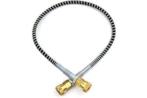 MANGOBUY PCP Airforce Paintball Stainless Steel Double End Male Plug with Quick Disconnect M10 Female Coupler Connector and Other Hose Combination