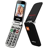 artfone Telefono Cellulare per Anziani a Conchiglia con Tasti Grandi Funzione SOS volume alto 2.4" Display Doppia scheda SIM 