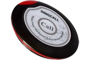 SINGCALL Wireless Waiter Paging Button,Ultrathin Single Call Button APE700 Can't Be Used Alone