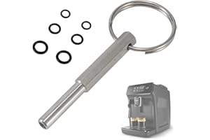 SOGHO Clé À Tête Ovale,Tournevis Ovale,Clé Ovale Avec,Clé Ovale Avec 6 Anneaux En Caoutchouc,Pour Machines À Café Compatible Avec Nespresso, Jura, Krups, Aeg