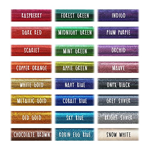 Extrafeiner Glitter für Kunst & Handwerk – Dekoration für Gesicht und Nägel – Set aus 24 Farben - 4
