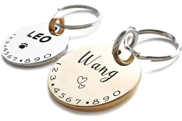Encantador Símbolos Etiquetas de Chapa Identificativa Perro y Gato de Mascotas Personalizada Grabada Chapita para Placa Identificativa Collar Perros Accesorios Personalizado Pequeño Latón Brillante