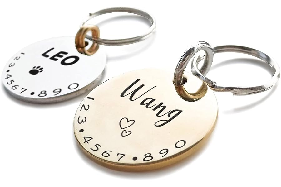 Simboli Adorabili Medagliette Identificative per Cane Gatto con Incisione Personalizzata Collare Targhetta Cani Accessori Per
