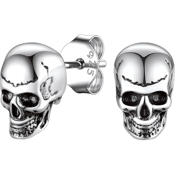 thumbnail image 2 of Black Gothic Skeleton Hand Ear Cartilage Clip Fake Piercing Earring For Men Women Silver Color Punk Goth Halloween Jewelry Gift 2 of 9
