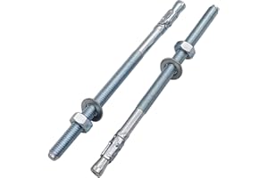 SKIR'CO (15 szt.) ocynkowane kotwy klinowe M8 x 140 mm, metalowe kołki, śruba kotwiąca, kotwa murarska, kotwa do betonu