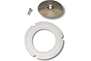 RECAMAT® Pack Junta Silicona & Filtro Ducha & Tornillo Portafiltro Recambio Cafetera Cecotec Cafelizzia 790/890/Pro/Steel/Steel Pro/Steel DUO/Shiny Pro/Fast/Fast Pro Repuesto Duradero Calor
