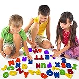 Badespielzeug – Bade Buchstaben und Zahlen mit Badezimmer Spielzeug Organizer. Das Beste Lehrreiche Badespielzeug mit Hochwertigem Badezimmer Spielzeug Organizer und Ungiftigen BPA-freuen Schaumstoff Buchstaben. Das Perfekte Geschenk! - 5
