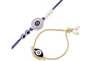 TIED RIBBONS Set of 2 Rakhi for Brothers Bro Rakhi Set for Brother Rakhi Thread Rakhi Bracelet