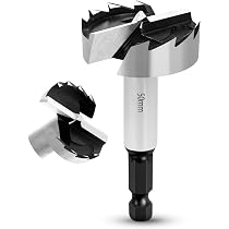 Foret Forstner 25mm NICAVKIT - Pour Bois, Plastique - Tige Hexagonale - Trous Propres à Fond Plat