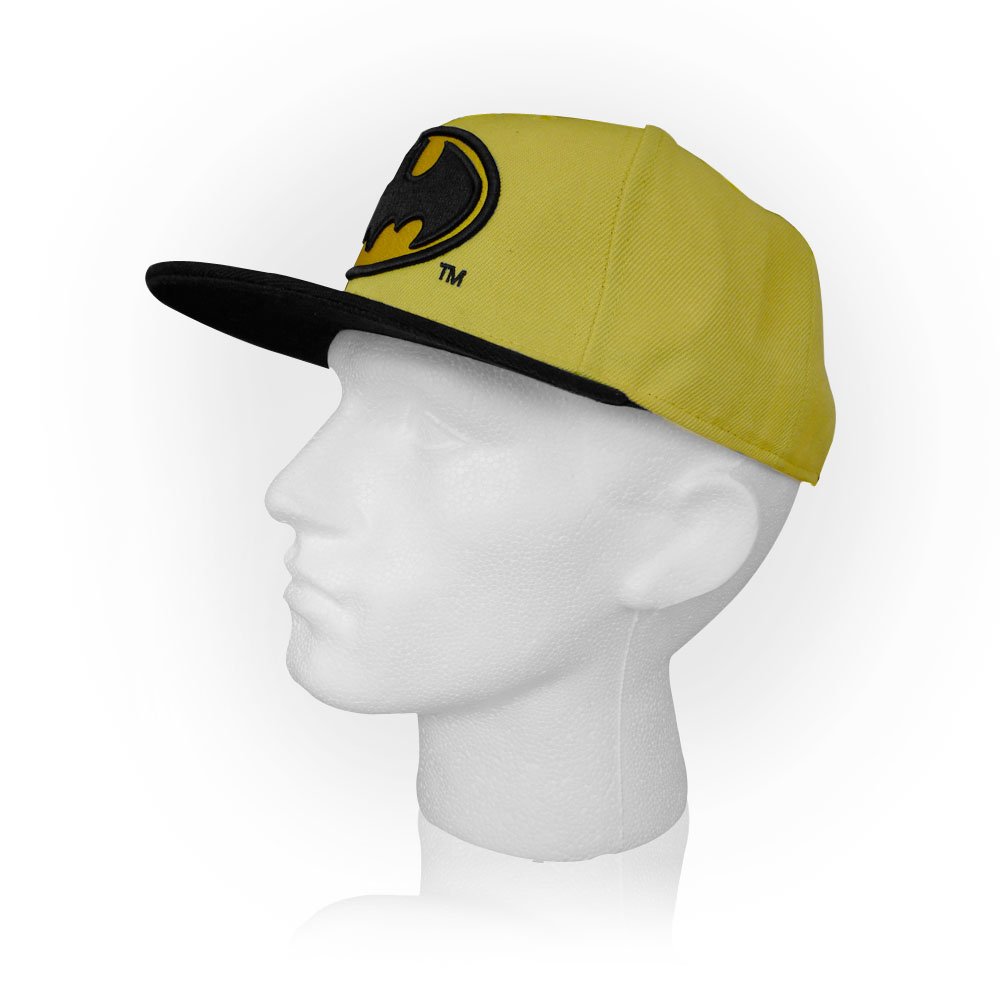 DC-Comics-Baseballkappe-Batman-Logo-Grau-Schwarz