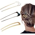Forcella Per Capelli A U &ndash; Bastoncino Francese Per Chignon E Flyaways (Confezione UK)