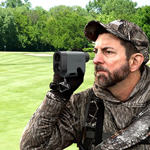 SUAOKI 600m PF3 Laser Golf Entfernungsmesser, Laser Golf Rangefinder Rangefinder mit Tasche( Grau und Türkis) - 9