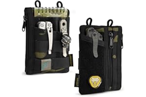 VIPERADE VE18 Mała torba EDC, mała torba na narzędzia z 6 kieszeniami, torba z organizerem na narzędzia EDC dla mężczyzn, mała torba z organizerem na narzędzia EDC, kieszonka z miejscem na rzep