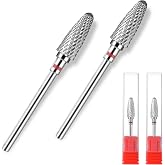 Sibba Nail Carbide Drill Bit 2 Pack for Removing Acrylic Hard Gels - Professional Tungsten Bits Fast and Safe