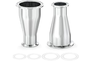 ERGAOBOY 2 st Sanitäranslutning Reduktionsstycke Anslutning Rostfritt stål 304 Tri Clamp Stålhylsa Stil 3" Rör OD till 2.5" R