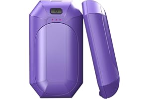 ALLJIA Rechargeable Hand Warmers 2 pack - Reusable Pocket USB Handwarmers 3 Levels Heat Up to 130℉ Release 6-12Hrs Heating Keep Warmth for Skiing Hiking Fishing Golfing Men and Women