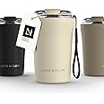 Mug Isotherme Voyage 530 Ml - Acier Inox 18/10 - Anti-Fuite - 3 Façons De Boire - Noir