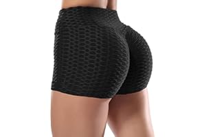 STARBILD Honeycomb Scrunch Butt Gym Shorts for Women High Waist Running Short Cycling Shorts Women Ladies Short Booty Compression Short Biker Short Hot Pant for Women Lady
