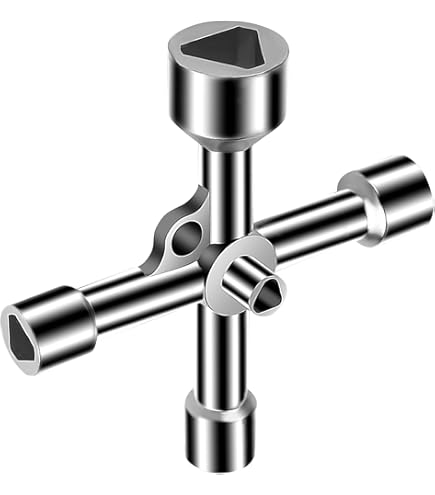 4 Chiavi Triangolari Di Emergenza - Acciaio Inox, Per Serrature Ascensori, Armadi Elettrici, Scatole Contatori