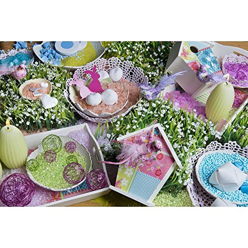 Drahtbälle Set 10-tlg. weiß (Klarsichtbox 1000 ml), Drahtkugeln weiß, Tischdeko, Deko für Hochzeit, Tischdekoration, Tischdeko - 3