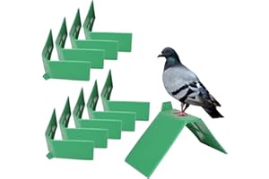 PSSOPP 10 Stücke Taubensitzbrett Sitzbrett Taubenruhe Stehen Taubenruhe Rahmen Grill Kunststoff Taubenruhe Rastplatz Vogel Ständer Halter Vogel Liefert Zubehör