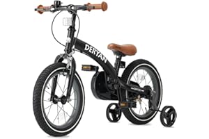 DERYAN Bicicletta di lusso per bambini da 14 pollici - 3 in 1 - balance bike