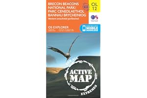 Brecon Beacons National Park / Parc Cenedlaethol Bannau Brycheiniog Map | Weatherproof | Western Area | Ordnance Survey | OS Explorer Active Map OL12 ... | Maps | Adventure (OS Explorer Map Active)