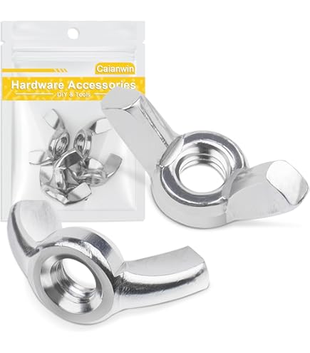 10 Dadi A Farfalla M8 In Acciaio Zincato - DIN 315, Per Montaggio Senza Attrezzi - Foto 8